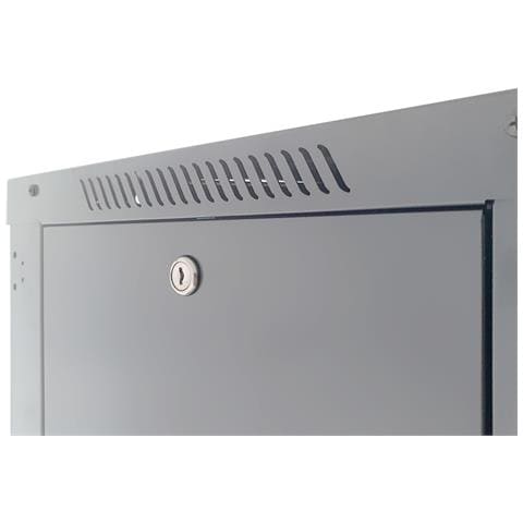 Armadio Rack 19" a Muro 12 Unità P. 600 mm Flat Pack Grigio - Foto 2