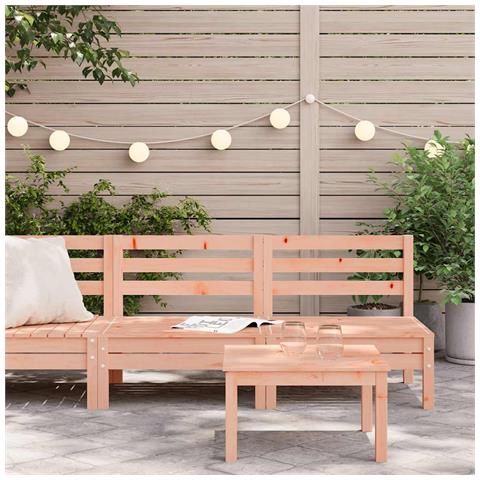 Lusso Casadino - Divani Senza Braccioli Da Giardino 2pz Legno Massello Douglas - Foto 2