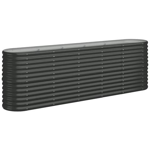 Letto Da Giardino In Acciaio A Polvere 224x40x68 Cm Antracite - Foto 1