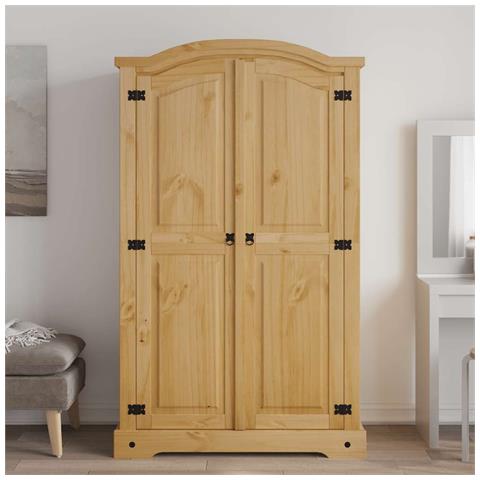 Lusso Casadino -  Lusso Casadino -  Armadio In Legno Di Pino Messicano Corona Range 2 Ante - Foto 2