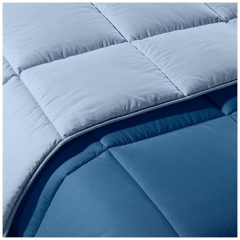 Trapunta Bicolor In Cotone Colore Blu Misura Singolo - Foto 2