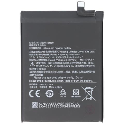 Batteria Di Ricambio Per Redmi Note 10 Li-polymer 3.87v 5000mah 19.35wh - Foto 1
