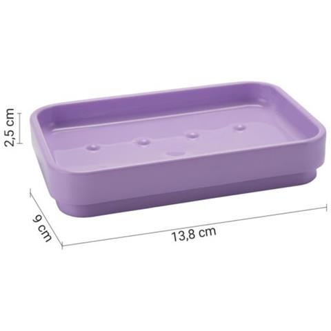 Portasapone D'appoggio In Plastica Riciclata 6398 Serie Seventy Lilla - Foto 2