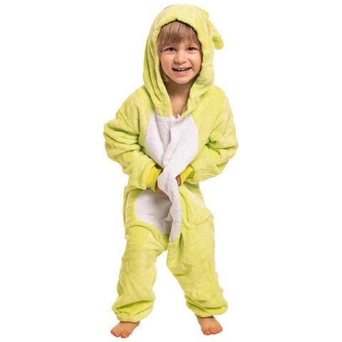 Pigiama Per Bambini Kigurumi Onesie Costume Rana Verde 125-135 Cm - Foto 2