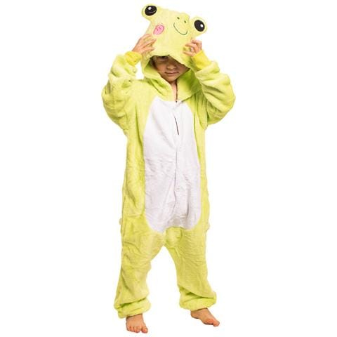 Pigiama Per Bambini Kigurumi Onesie Costume Rana Verde 125-135 Cm - Foto 8