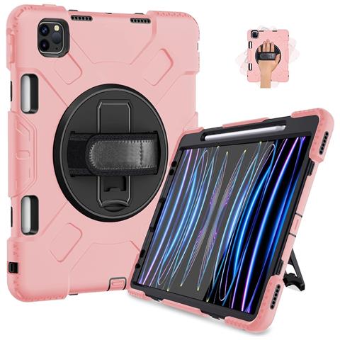 Custodia Per Ipad Pro 11 Con Supporto Girevole E Alloggiamento Per Stilo Rosa - Foto 1