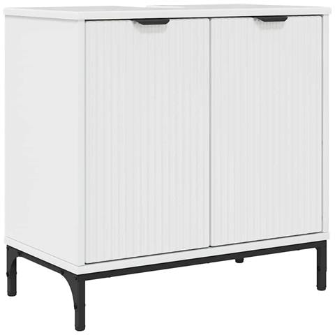 Armadio per Lavabo da Bagno Bianco lucido 60,5 x 33,5 x 61 cm - Foto 1