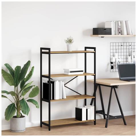 Libreria rovere artigianale 80 x 30 x 118 cm Legno multistrato - Foto 2