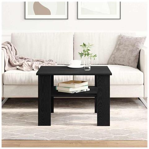 Tavolino da salotto Rovere nero 60 x 60 x 42 cm - Foto 2