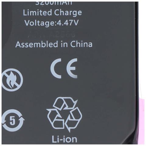 Batteria Per Iphone 14 Pro Li-polimero 3,87 V 3200 Mah 12,38 Wh - Foto 4