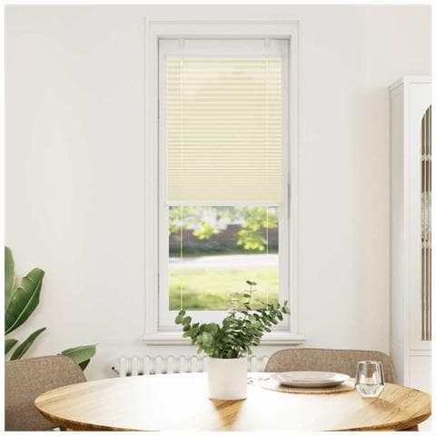 Tenda Plissettata Crema 50x100 cm Larghezza Tessuto 49,4 cm - Foto 2