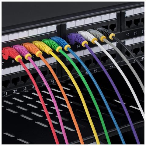 Cavo Ethernet CAT6 Arancionene da 5m; Patch UTP con Plug RJ45 Antigroviglio e Rilievi di Trazione, Cavo Lan Slim in Rame Puro 28AWG, Sottoposto a test Fluke - Foto 2