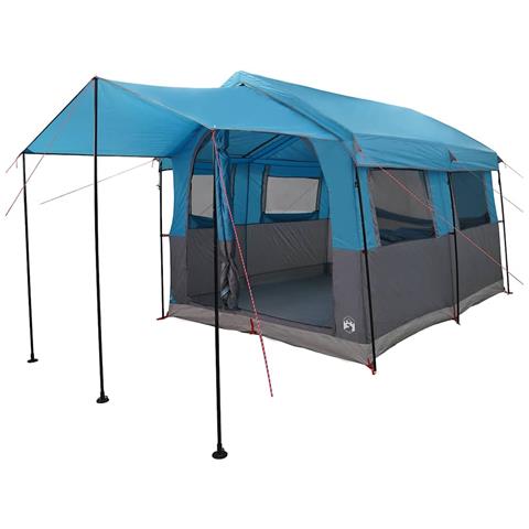 Tenda Familiare con tetto Blu e Grigio 324 x 255 x 230 cm - Foto 1