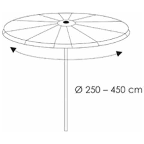 Copertura Protettiva Per Ombrellone Da Giardino  Ø250-450 Cm  Impermeabile - Foto 2