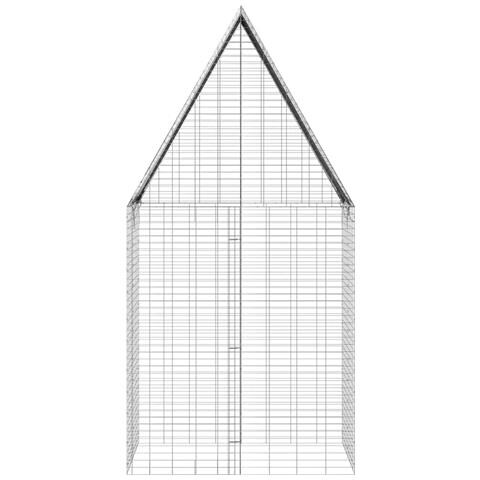 Gabbia per Conigli Argento 100 x 100 x 210 cm Acciaio zincato - Foto 9