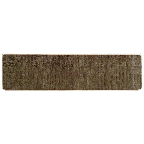 Runner Tappeto MARSA Verde Foresta 450 x 80 cm Poliestere e PVC - Foto 1