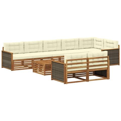 Set di divani da esterno con cuscino 9 pcs - Foto 1