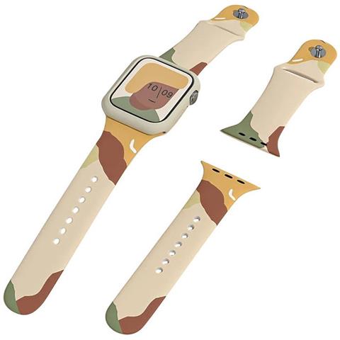Cinturino Moro Per Apple Watch Ultra / 9 / 8 / 7 / 6 / Se / 5 / 4 / 3 / 2 (49 Mm / 45 Mm / 44 Mm / 42 Mm) Cinturino In Silicone Per Orologio 1 - Foto 2