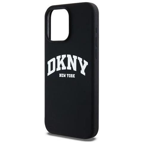 Dkny Liquid Silicone Custodia Magsafe Con Logo Stampato Bianca Per Iphone 13 Pro Max - Nera - Foto 1