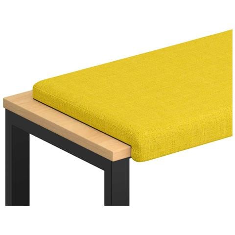 Cuscino per panchina Tessuto Giallo Chiaro Profondità 35 cm - Foto 1
