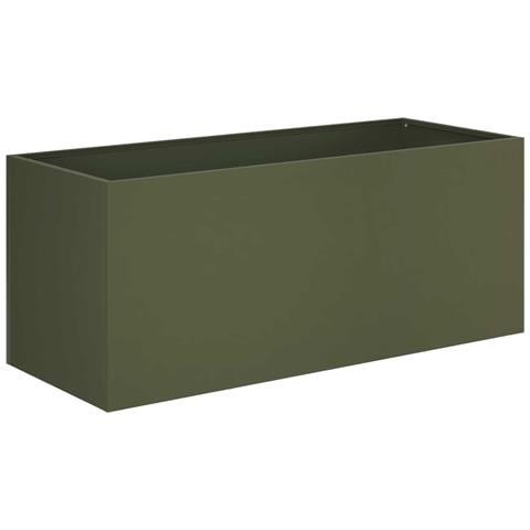 Vaso da giardino Verde Oliva 100 x 40 x 40 cm - Foto 1