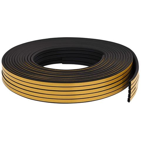 Nastro adesivo per finestre Nero 10 x 6 mm 50 m Schiuma EPDM - Foto 2