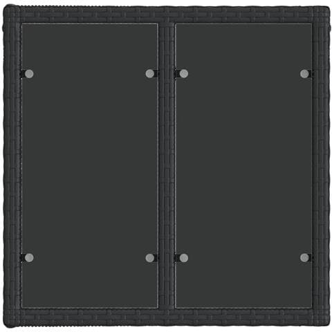 Set Divano da Giardino 7 pz Nero polyrattan - Foto 10