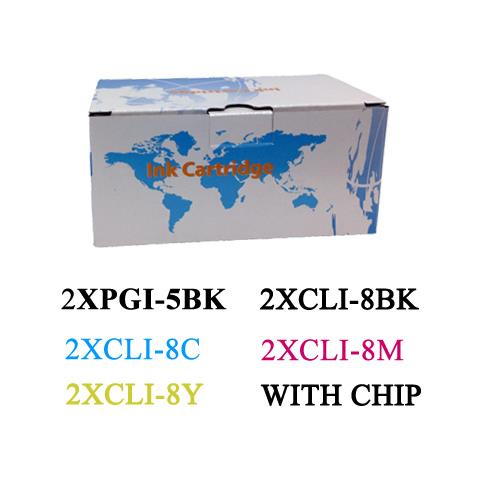 Kit 10 Cartucce Compatibile Concanon 2xpgi-5bk 2xcli-8bk 2xcli-8c 2xcli-8m 2xcli-8y - Foto 1