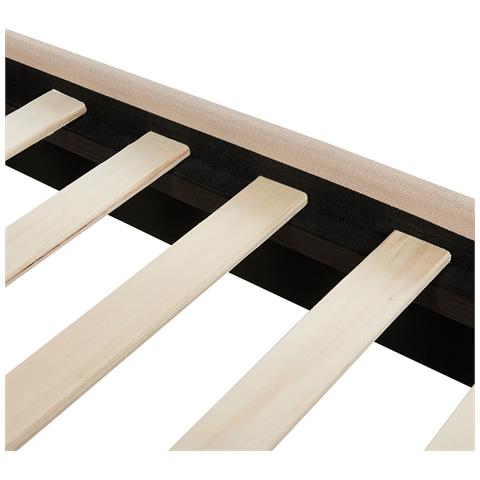 Letto In Tessuto Beige 90 X 200 Cm Ambassador - Foto 28