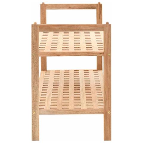 Scarpiera In Legno Massello Di Noce 69x26x40 Cm - Foto 7