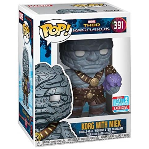 Funko Pop Marvel Thor Ragnarok Korg Con Miek (bobblehead) A 30763 - Foto 1