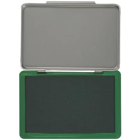 Cuscinetto Per Timbri 11x7 Cm Verde Kf25210 - Foto 1