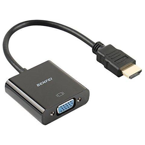 Hdmi A Vga Benfei Placcati In Oro Hdmi A Vga (da Uomo A Donna) Per Computer Desktop Laptop Pc Monitor Proiettore Hdtv Chromebook Raspberry Pi Roku Xbox E Di Pi - Nero - Foto 1