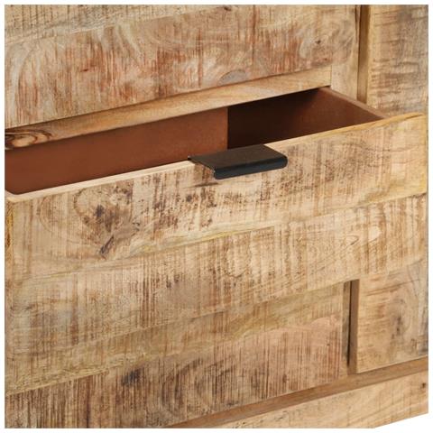 Credenza 175x40x75 Cm In Legno Di Mango Grezzo - Foto 2