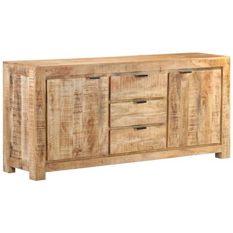 Credenza 175x40x75 Cm In Legno Di Mango Grezzo - Foto 1