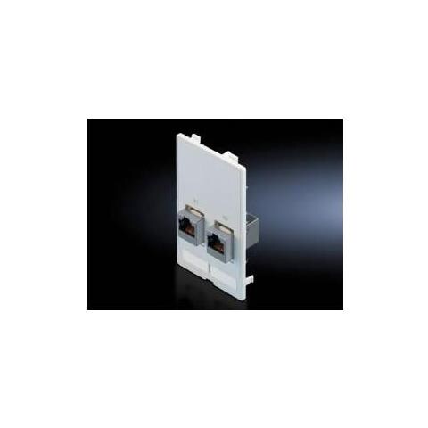 Interface Flap, Modular - Blende Zur Unterputzmontage - Rj-45 X 2 - Matt Nickel - Foto 1