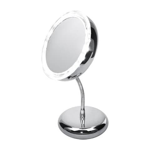 Specchio, Ad 2159, 15 Cm, Specchio Led, Cromo - Foto 1