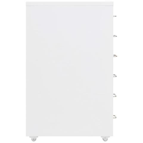 Schedario Mobile Bianco 28x41x69 Cm In Metallo - Foto 12
