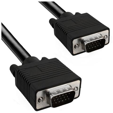 Vga2m Cavo Prolunga Per Monitor E Videoproiettori Vga Maschio A Vga Maschio 2m Black - Foto 1