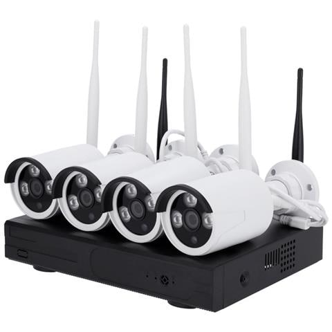 Kit Di Videosorveglianza Wi-fi Con 4 Telecamere Tubolari Ip Da 3 Mp - Foto 1
