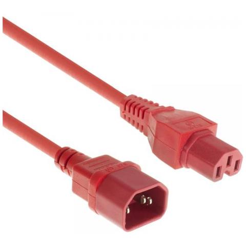 Ak5308 Cavo Di Alimentazione Rosso 2 M Iec C14 Iec C15 - Foto 1