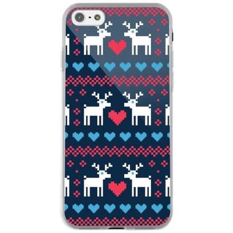 Cover Rigida Per Iphone 5/5s /se Con Stampa Di Cuori E Dolci Cervi, Rosso - Foto 1