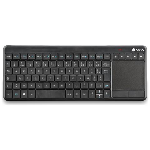 Tastiera con Touchpad Wireless NGS-KEYBOARD-0242  (Layout Italiano) Colore Nero - Foto 1