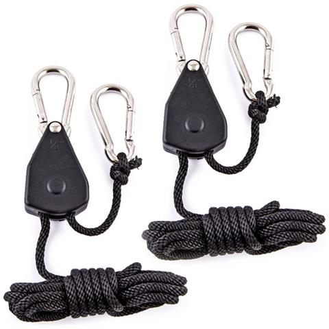 Gancio Per Corda Regolabile Da 1/4 Di Pollice In Confezione Da 2  L - Foto 1