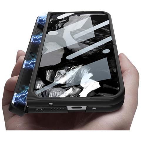 Custodia Elegante Con Supporto Per Google Pixel 9 Pro Fold Black - Foto 2