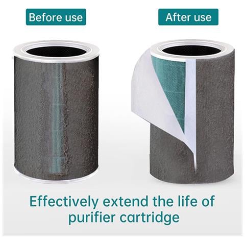 Foglio Di Cotone Per Filtro Dell'aria - Flusso D'aria E Filtrazione Migliorati White - Foto 3