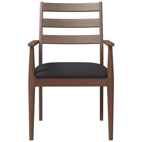 Sedie da Pranzo con Cuscini 2pz Marrone Legno Massello di Hevea - Foto 10