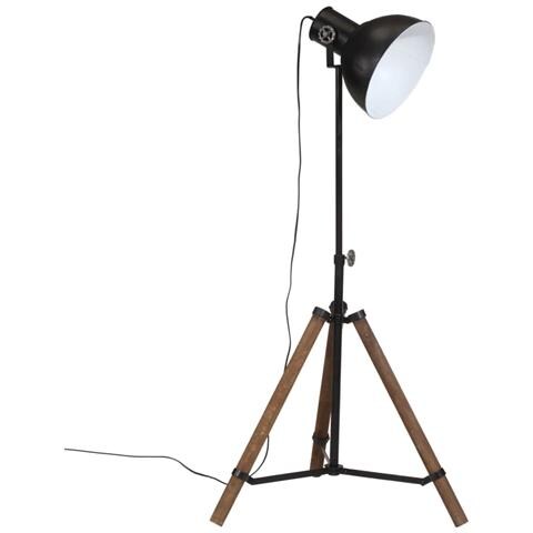 Lampada Da Terra 25 W Nera 75x75x90-150 Cm E27 - Foto 2