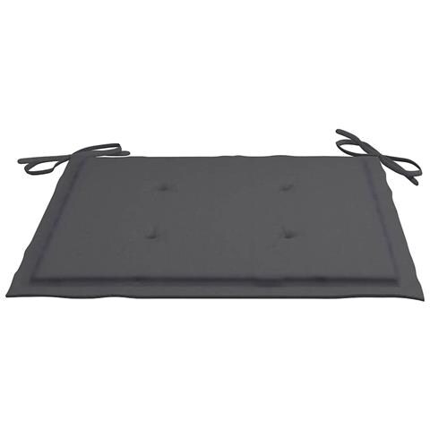 Sedie Da Giardino Con Cuscini Antracite 8 Pz Massello Di Teak - Foto 8