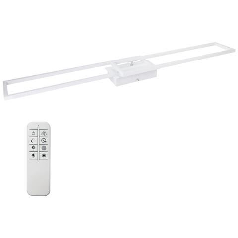 Plafoniera Led Dimmerabile Per Soggiorno 36/48w Moderna Plafoniera Con Telecomando - Foto 1